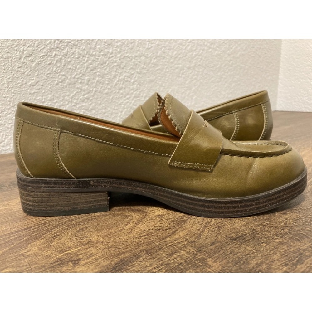 LUCKY BRAND PENNY LOAFERS GREEN SZ 7.5 - Picture 4 of 10